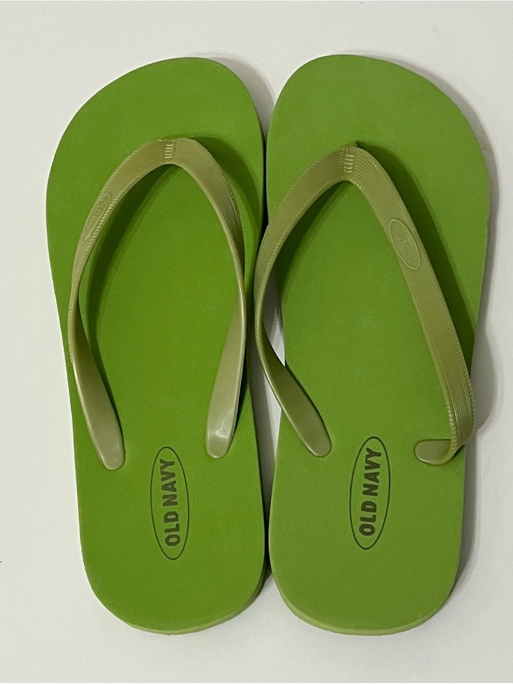 Vintage Lime Green Unisex Old Navy Flip Flops Women 9/10 Or
Men 7/8